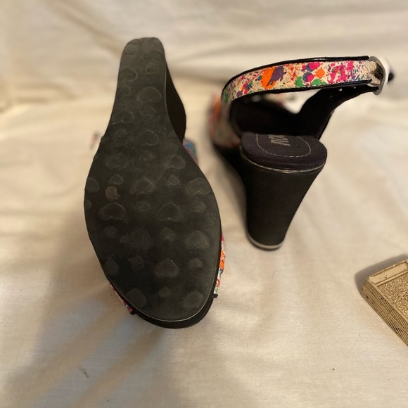 Rocket dog wedge heels paint spatter size 7 - Picture 12 of 13
